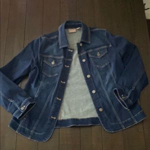 Puff sleeve denim jacket